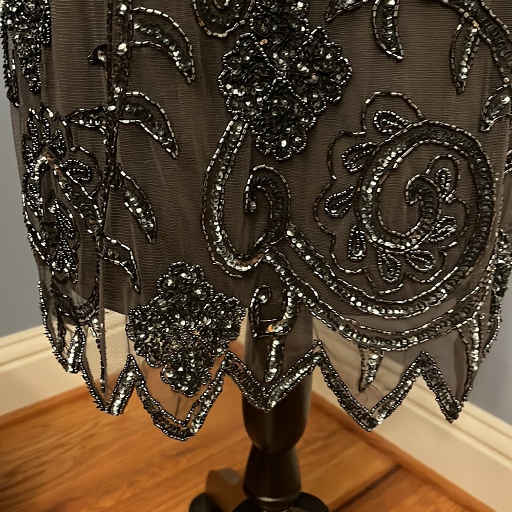Exquisite Vintage Inspired Beaded Evening Gown View 4